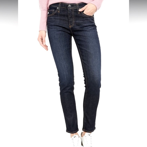 AG Adriano Goldschmied Womens The Prima Mid
Rise Cigarette Leg Jean - Picture 1 of 8